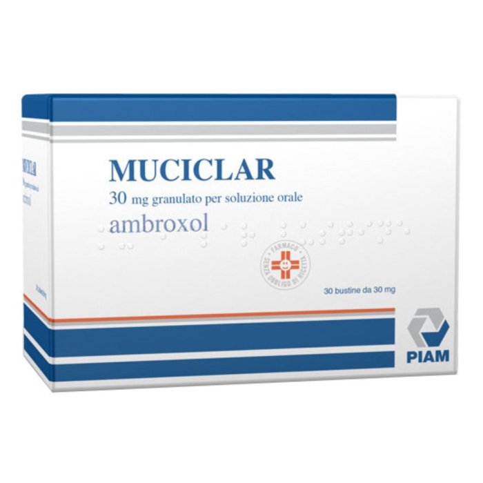Muciclar 30 Mg Granulato Per Soluzione Orale 30 Bustine Muciclar 30 Mg Granulato Per Soluzione Orale 30 Bustine