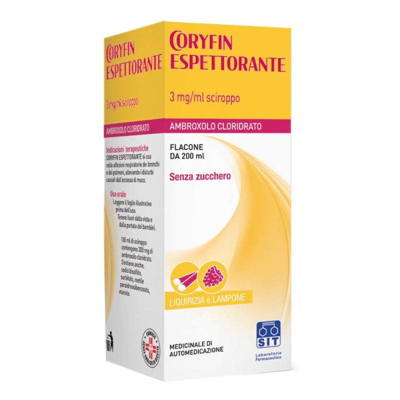 Coryfin Espettorante sciroppo 200ml Coryfin Espettorante sciroppo 200ml