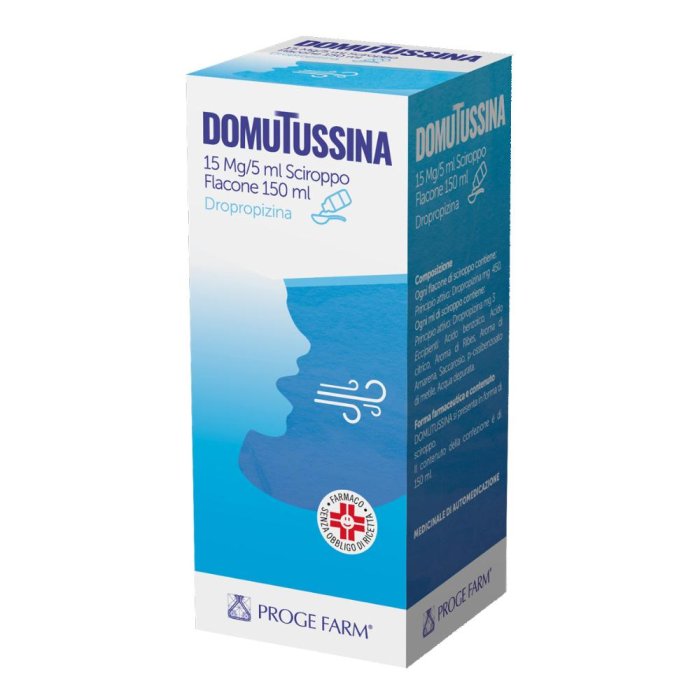 Domutussina 15 mg/5 ml sciroppo 150 ml sedativo della tosse
