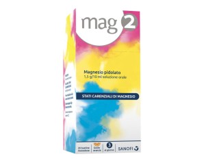 Mag 2 soluzione orale  1,5gr/10 ml magnesio pidolato 20 bustine
