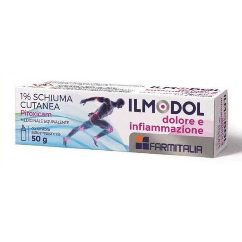 Ilmodol Dolore Inf Dolore e Infiammazione 1% Schiuma Cutanea Piroxicam 50g Ilmodol Dolore Inf Dolore e Infiammazione 1% Schiuma Cutanea Piroxicam 50g