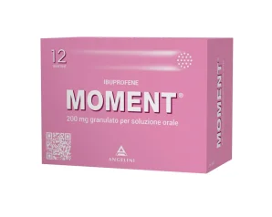 Moment 200mg Ibuprofene Antidolorifico Granulato per Soluzione Orale, 12 Bustine