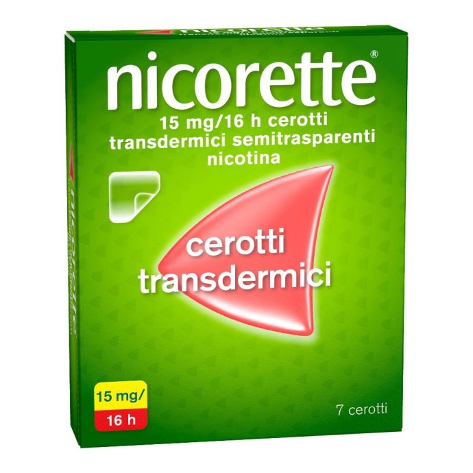 Nicorette 7 Cerotti Transdermici 15mg/16H Nicorette 7 Cerotti Transdermici 15mg/16H