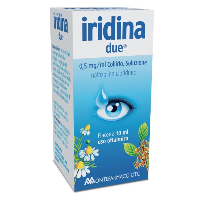 Iridina Due 0,5 Mg/Ml Collirio, Soluzione Flacone 10 Ml Iridina Due 0,5 Mg/Ml Collirio, Soluzione Flacone 10 Ml
