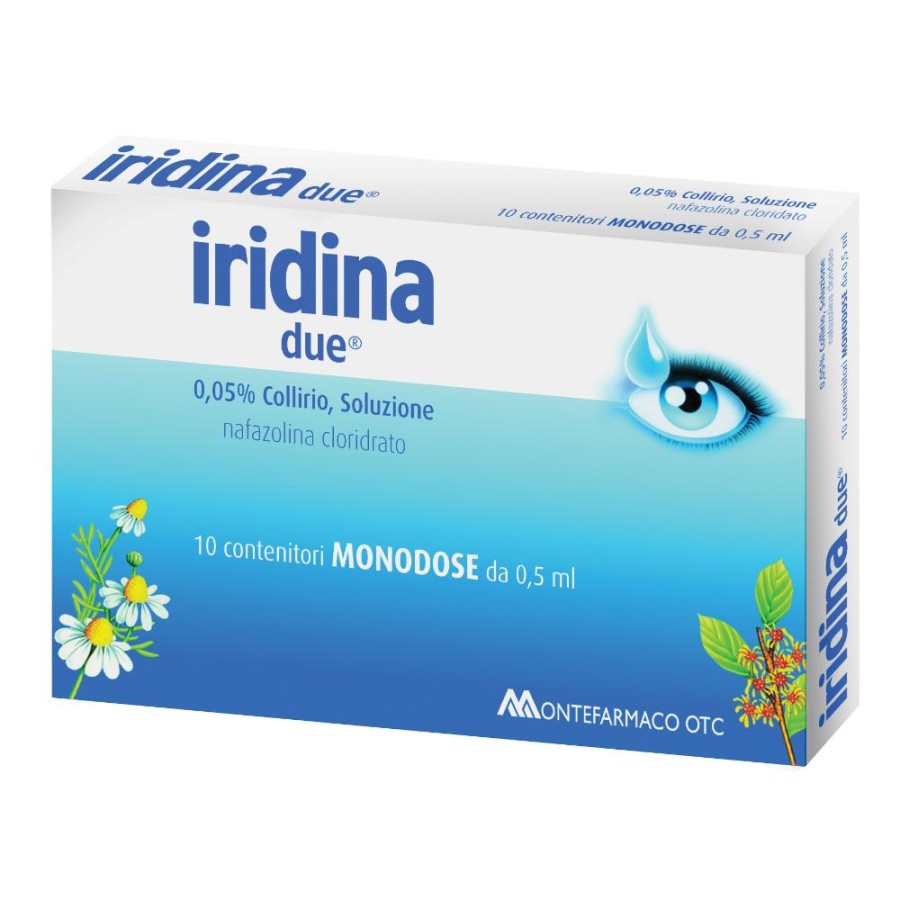 Iridina Due 0,05% Collirio, Soluzione 10 Contenitori Monodose Da 0,5 Ml