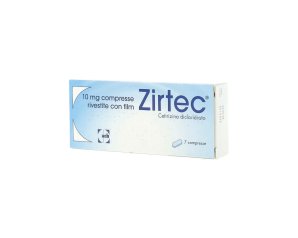 Zirtec 10 mg  Antistaminico Allergie Stagionali 7 Compresse