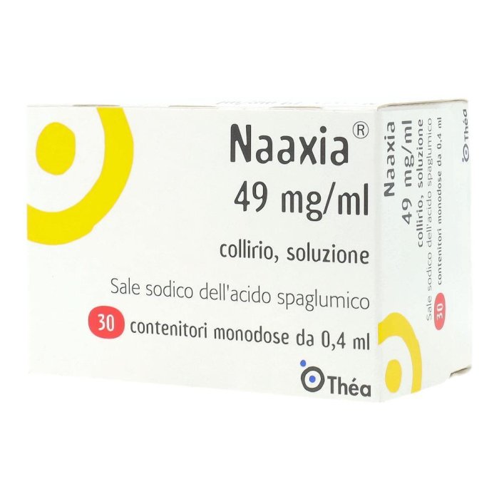 Naaxia 49 Mg/Ml Collirio, Soluzione 30 Contenitori Monodose Naaxia 49 Mg/Ml Collirio, Soluzione 30 Contenitori Monodose