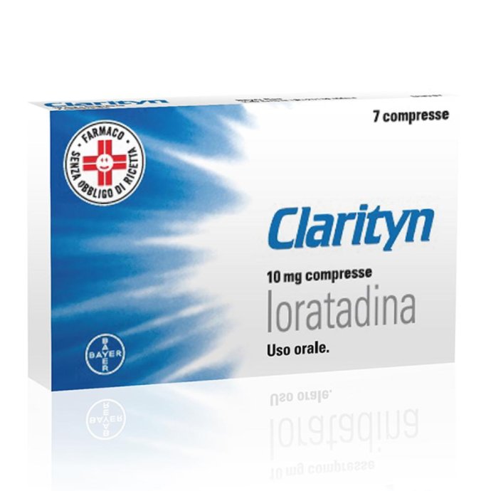 Clarityn 10mg Antistaminico 7 Compresse Clarityn 10mg Antistaminico 7 Compresse