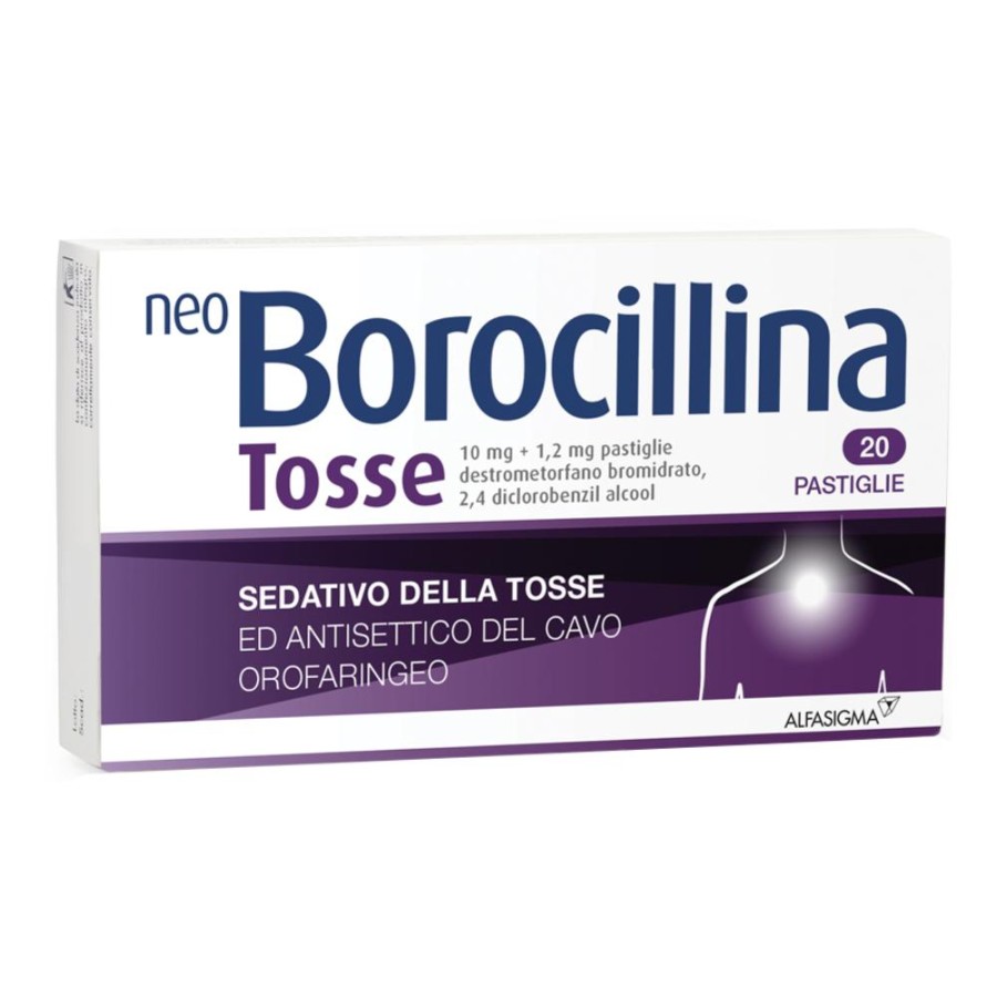 Neoborocillina Tosse 10 Mg + 1,2 Mg Pastiglie 20 Pastiglie In Blister  Pvc-Pe-Pvdc/Al