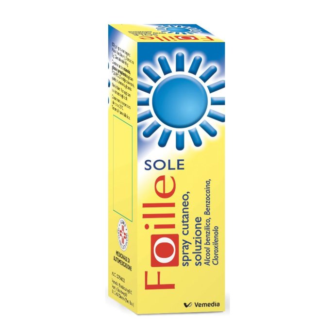 Foille Sole spray cutaneo per eritemi e punture 70g Foille Sole spray cutaneo per eritemi e punture 70g