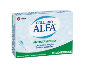 Collirio Alfa Antistam 0,8 Mg/Ml + 1 Mg/Ml Collirio, Soluzione 10 Contenitori Monodose 0,3 Ml