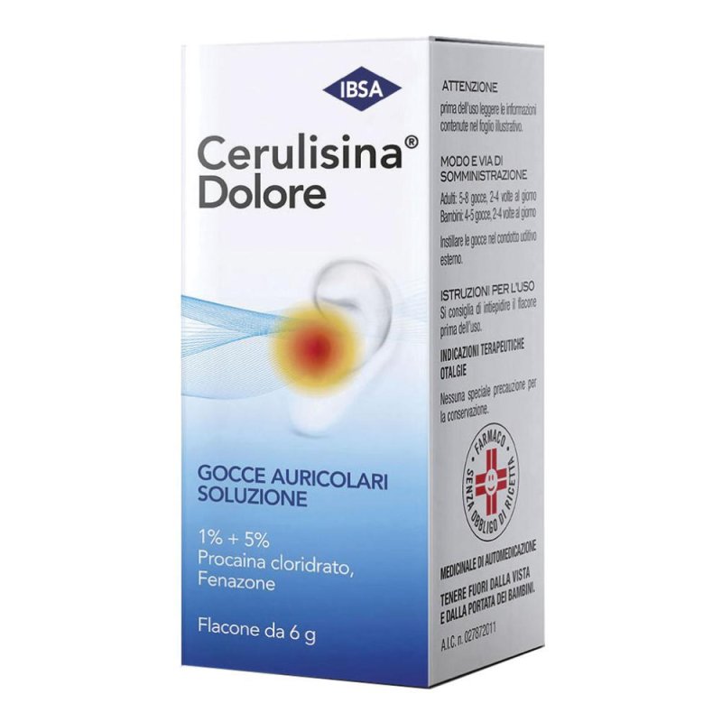 Cerulisina Dolore Gocce Auricolari Soluzione 6ml