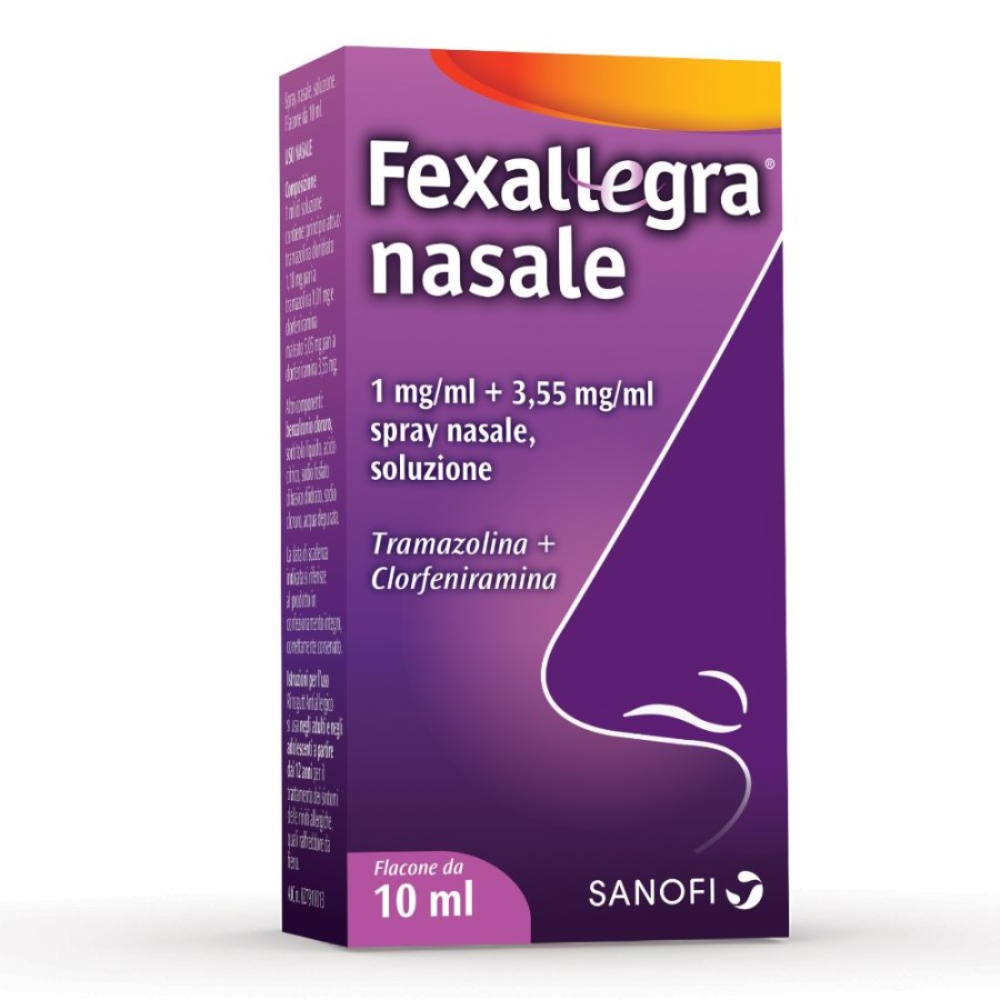 Fexallegra Nasale 1 Mg/Ml + 3,55 Mg/Ml Spray Nasale, Soluzione 1 Flacone Da 10 Ml