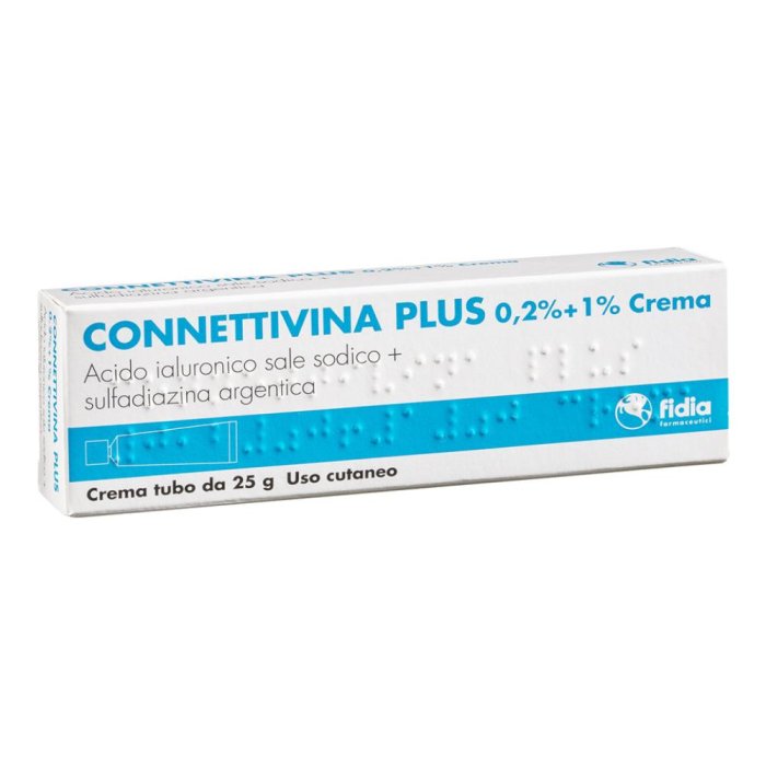 Connettivina Plus 25 g crema dermatologica per ferite e infezioni - Fidia Connettivina Plus 25 g crema dermatologica per ferite e infezioni - Fidia