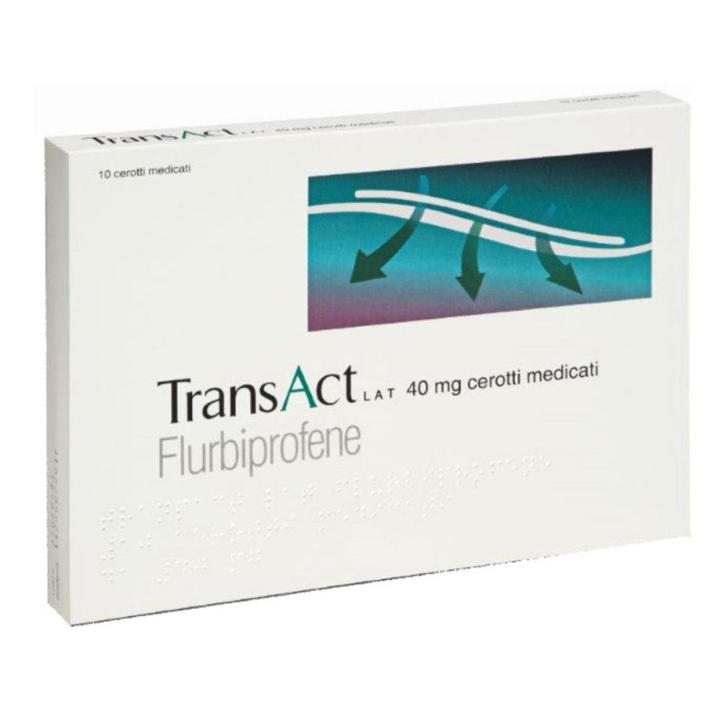 Transact Lat 40 Mg Cerotti Medicati 10 Cerotti Transact Lat 40 Mg Cerotti Medicati 10 Cerotti