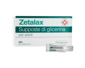 Zetalax Adulti 2,25 gr Glicerolo 18 Supposte Stitichezza