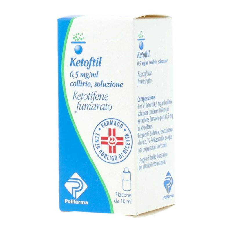 Ketoftil 0,05% Collirio, Soluzione Flacone Da 10 Ml Ketoftil 0,05% Collirio, Soluzione Flacone Da 10 Ml