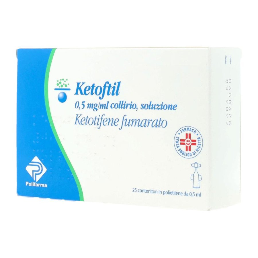 Ketoftil 0,05% Collirio, Soluzione 25 Contenitori Monodose Da 0,5 Ml Ketoftil 0,05% Collirio, Soluzione 25 Contenitori Monodose Da 0,5 Ml