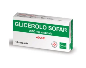  Glicerolo Adulti 18 Supposte Sofar 2250mg