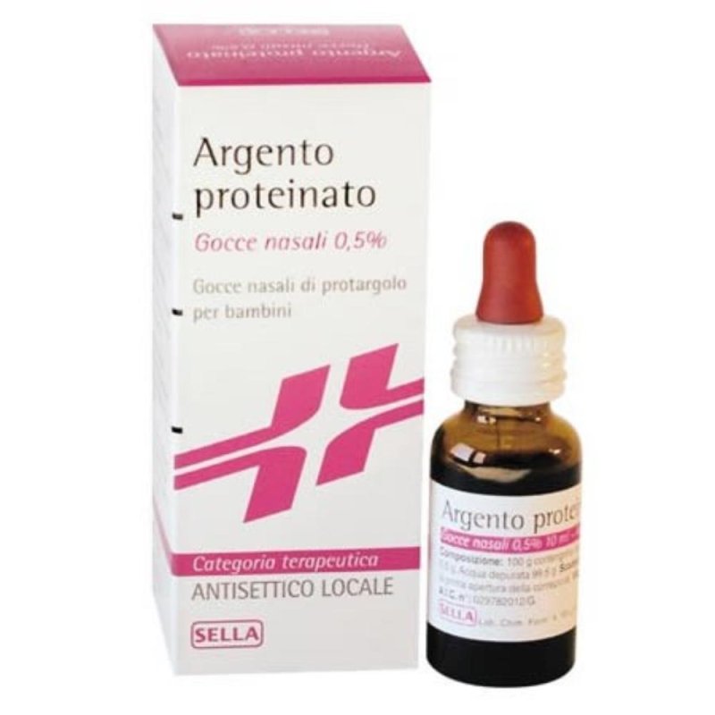 Argento Proteinato 0,5% Gocce Nasali E Auricolari Soluzione Flacone 10 Ml