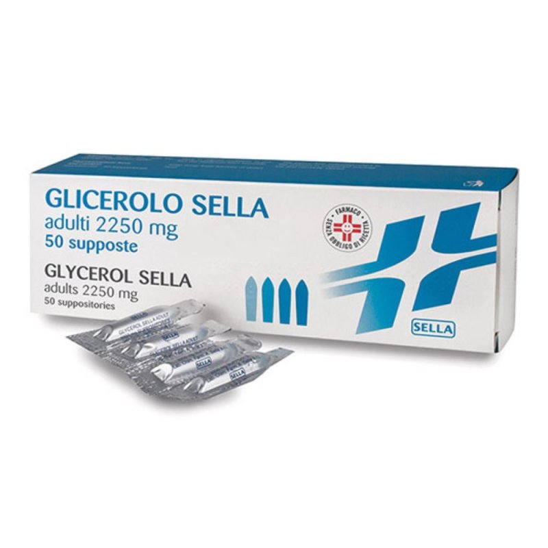 Glicerolo Sella Adulti 2250 mg Supposte 50 pezzi Glicerolo Sella Adulti 2250 mg Supposte 50 pezzi
