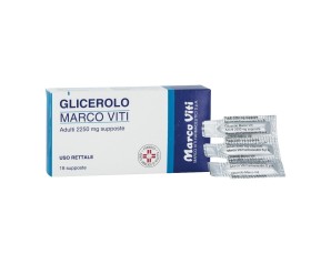 Glicerolo Marco Viti 2250mg Trattamento Stitichezza Adulti 18 Supposte