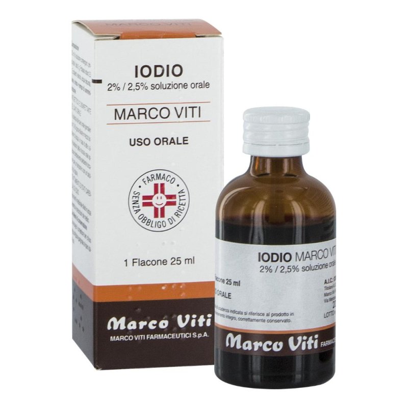 Iodio Os Soluz Mv 2%/2,5% Soluzione Orale Antisettica e Disinfettante 25ml Iodio Os Soluz Mv 2%/2,5% Soluzione Orale Antisettica e Disinfettante 25ml