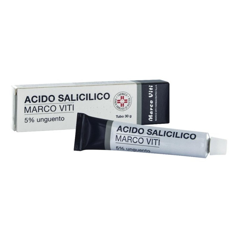 Acido Salicilico Mv 5% Unguento per Psoriasi Acne Seborrea Verruche Calli Eczema e Ittiosi, 30g Acido Salicilico Mv 5% Unguento per Psoriasi Acne Seborrea Verruche Calli Eczema e Ittiosi, 30g