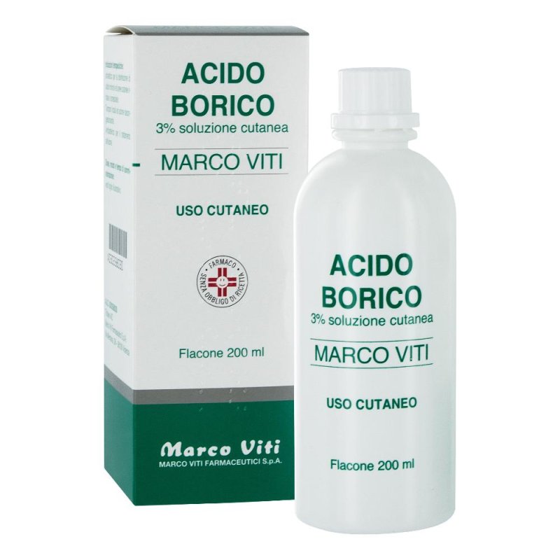 Marco Viti - Acido Borico 3% Confezione 200 Ml Marco Viti - Acido Borico 3% Confezione 200 Ml