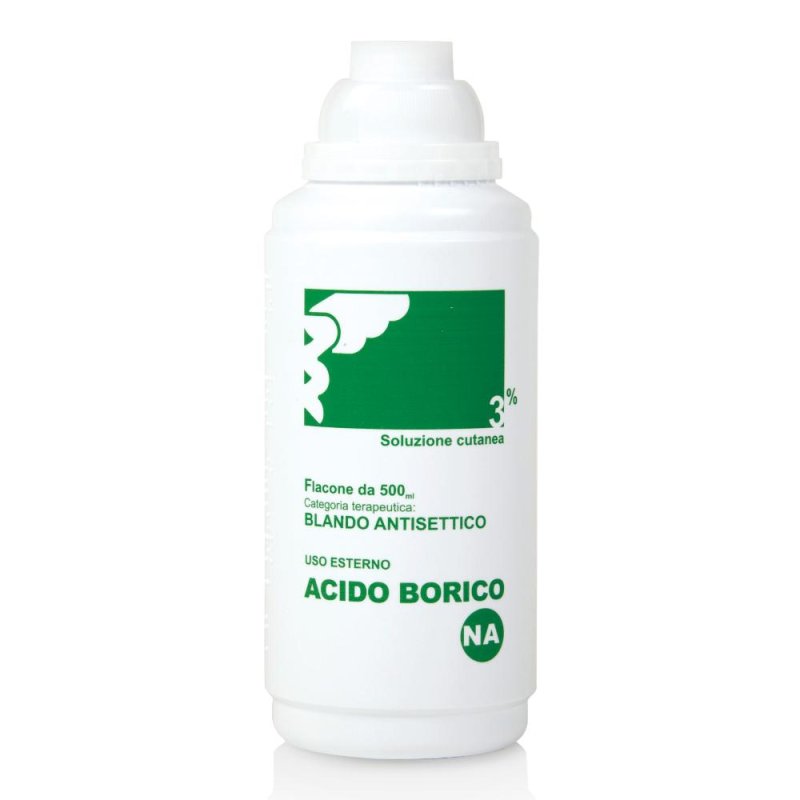 Acido Borico 3% Soluzione Cutanea Antisettica 500ml Acido Borico 3% Soluzione Cutanea Antisettica 500ml