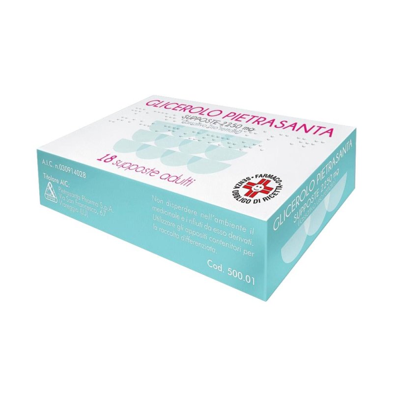 Glicerolo Pietrasanta Pharma Adulti 2250mg Stitichezza Occasionale 18 Supposte Glicerolo Pietrasanta Pharma Adulti 2250mg Stitichezza Occasionale 18 Supposte