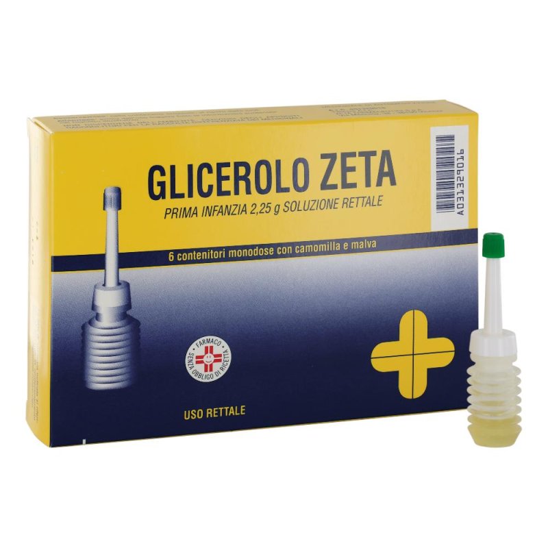 Glicerolo Zeta Prima Infanzia 2,25 G Soluzione Rettale 6 Contenitori Monodose Con Camomilla E Malva Glicerolo Zeta Prima Infanzia 2,25 G Soluzione Rettale 6 Contenitori Monodose Con Camomilla E Malva