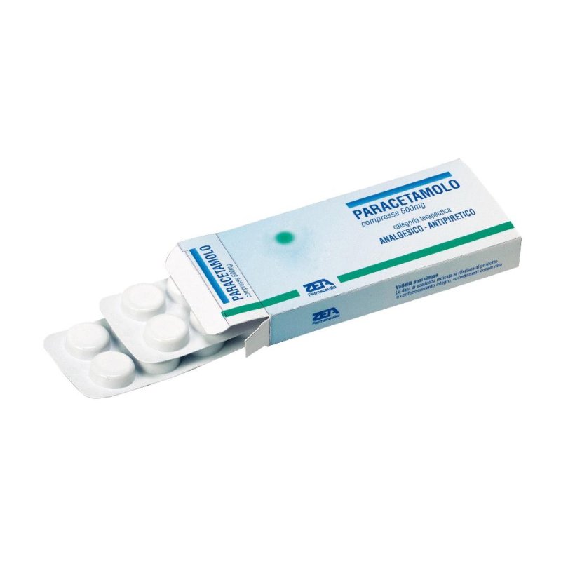 Paracetamolo Zeta 500 mg 20 Compresse per Dolore e Febbre Paracetamolo Zeta 500 mg 20 Compresse per Dolore e Febbre