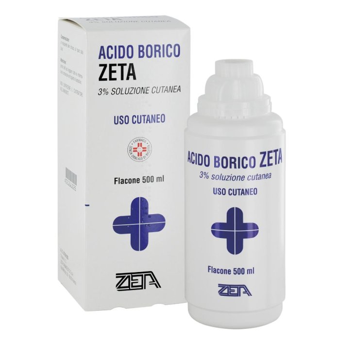 Acido Borico Soluzione Cutanea Disinfettante 500ml Acido Borico Soluzione Cutanea Disinfettante 500ml