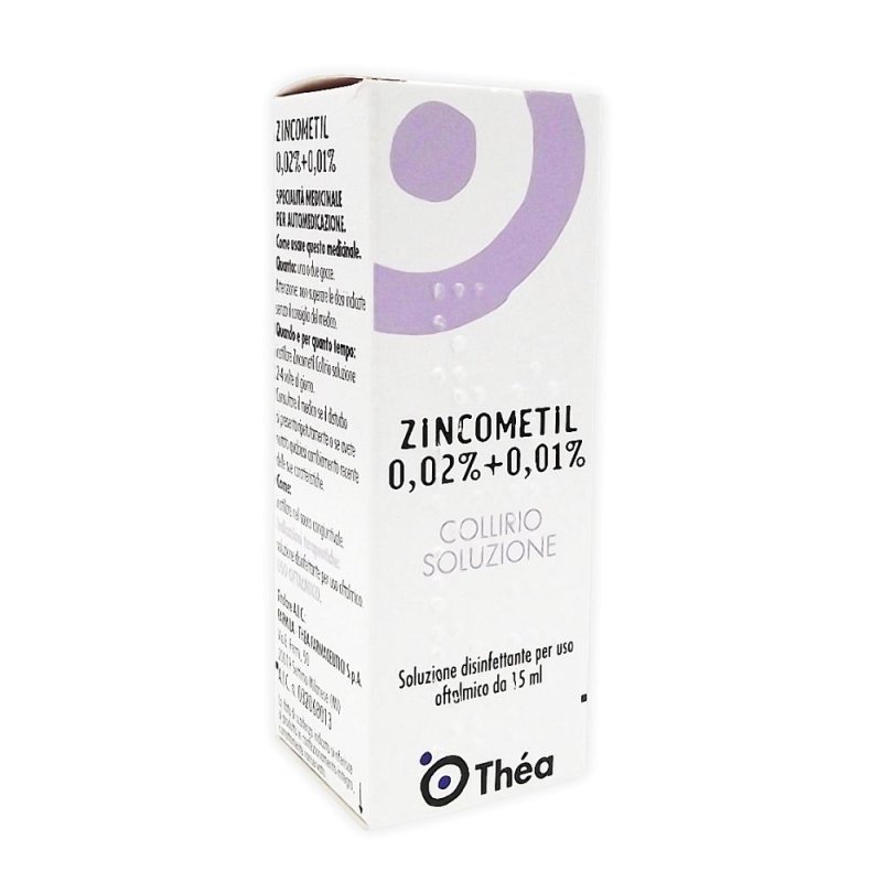 Zincometil Collirio Soluzione Oftalmica 15 ml Gocce Oculari per Occhi Arrossati e Irritati Zincometil Collirio Soluzione Oftalmica 15 ml Gocce Oculari per Occhi Arrossati e Irritati