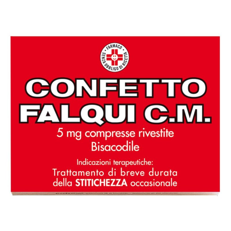 Confetto Falqui C.M. 5 mg Bisacodile Stitichezza 20 Compresse Confetto Falqui C.M. 5 mg Bisacodile Stitichezza 20 Compresse
