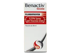 Benactiv Gola Spray per mucosa orale 15ml 0,25%