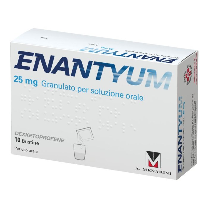 Enantyum 25 Mg Granulato Per Soluzione Orale 10 Bustine Al/Pe Monodose Enantyum 25 Mg Granulato Per Soluzione Orale 10 Bustine Al/Pe Monodose