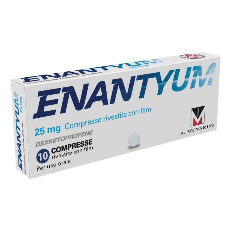 Enantyum 10 Compresse Rivestite 25mg Antinfiammatorio ed Antidolorifico