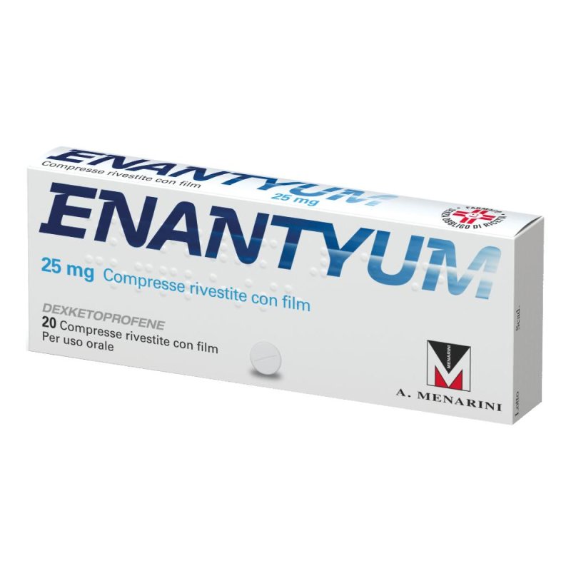 Enantyum 25mg Menarini 20 Compresse Rivestite Enantyum 25mg Menarini 20 Compresse Rivestite