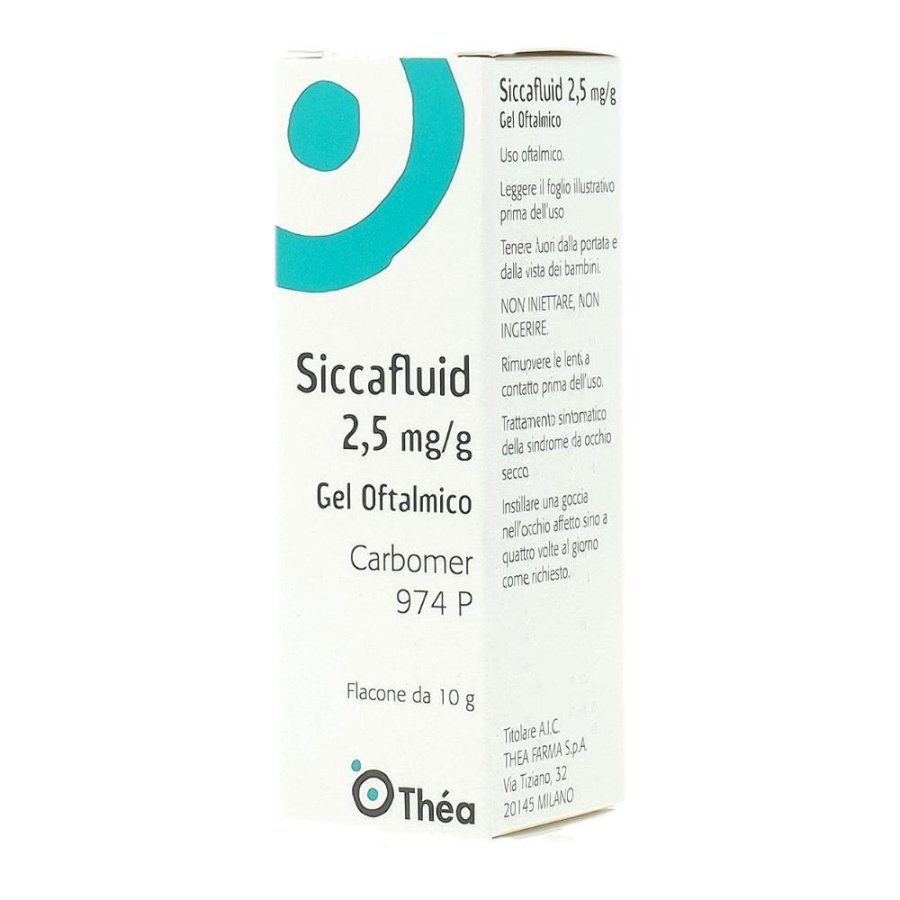 Siccafluid 2,5 Mg/G Gel Oftalmico Flacone Da 10 Mg Siccafluid 2,5 Mg/G Gel Oftalmico Flacone Da 10 Mg