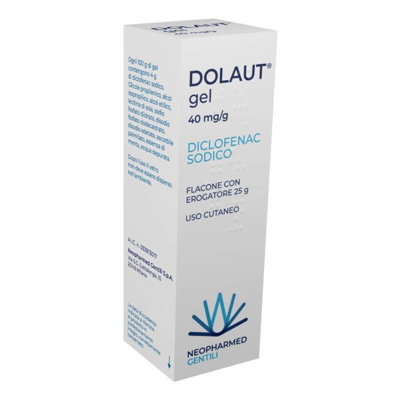 Dolaut 4% Gel Flacone Con Erogatore 25 G Dolaut 4% Gel Flacone Con Erogatore 25 G