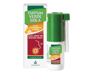 Tantum Verde Gola 0,25% Spray Mucosa Orale Gusto Camomilla E Miele 15ml