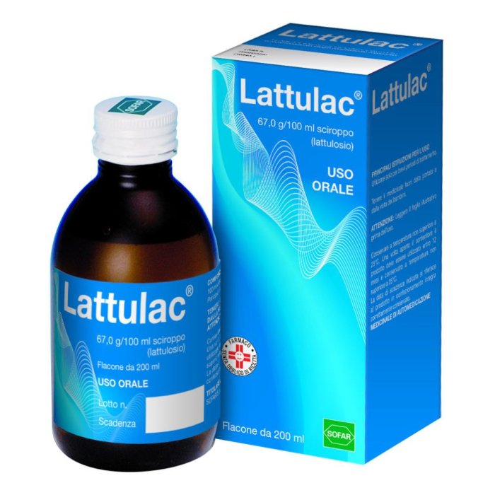 Lattulac Sciroppo 200 ml Lassativo a Base di Lattulosio per Stitichezza e Regolarit&agrave; Intestinale