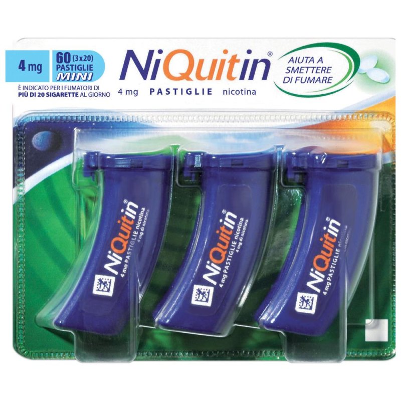 Niquitin 4Mg Pastiglie Gusto Menta 60 Pastiglie In Contenitore Pp Niquitin 4Mg Pastiglie Gusto Menta 60 Pastiglie In Contenitore Pp
