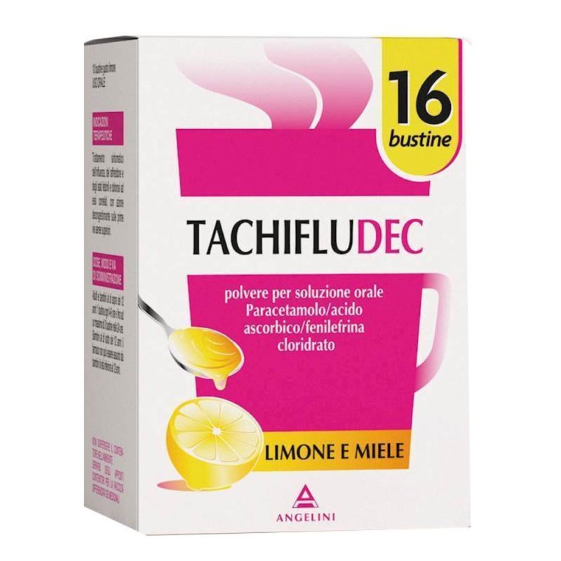 Tachifludec 16 bustine gusto miele e limone