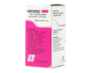 Verunec collodio 10 g con acido salicilico e acido lattico per verruche e calli