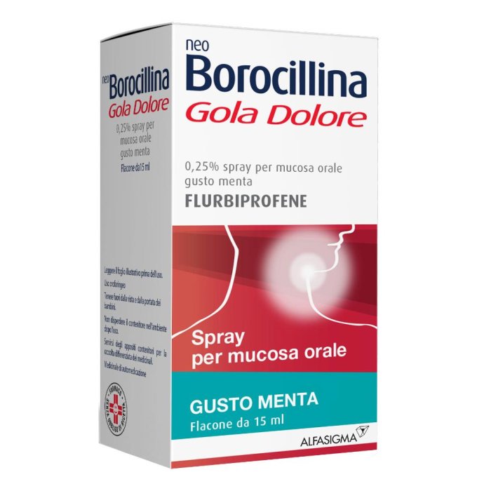 Neoboro Golado 0,25% Spray Per Mucosa Orale Gusto Menta, 1 Flacone Da 15 Ml