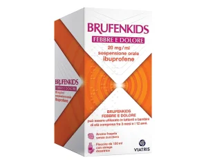 BrufenKids Febbre e Dolore 20 mg/ml Ibuprofene Sospensione Orale 150 ml