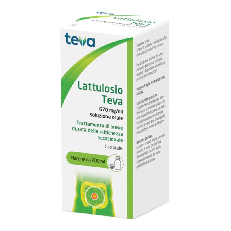 Lattulosio soluzione orale &ndash; trattamento stitichezza occasionale  200ml